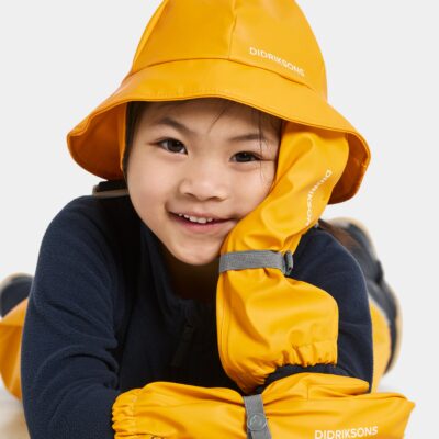 Didriksons Glove Regnvanter, Oat Yellow, 2-4 år, Regntøj børn