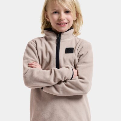 Didriksons Rubi Fleecetrøje, Beach Beige, 160