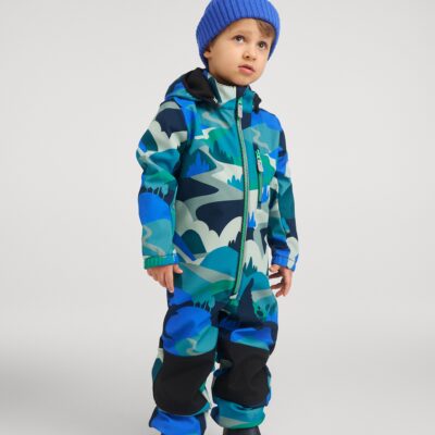 Reima Nurmes Softshellflyverdragt, Sparkly Blue, 98