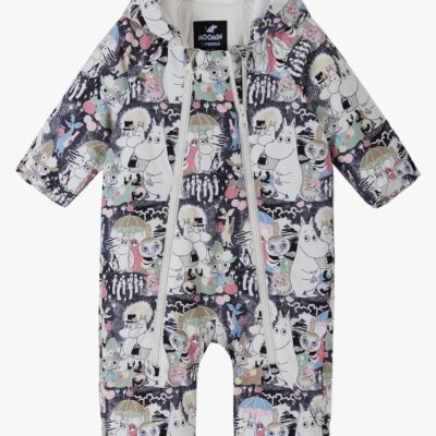 Reima Moomin Knytte Baby Flyverdragt, Off White, 50-56