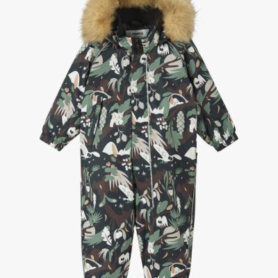 Reima Lappi Baby Flyverdragt, Black, 86