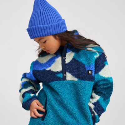 Reima Muhku Fleecetrøje, Sparkly Blue, 122
