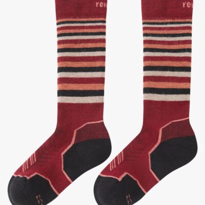 Reima Suksille Skistrømper, Cranberry, 30-33