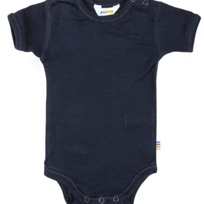 Kort Ærmet Body i Rib - Marine - 90