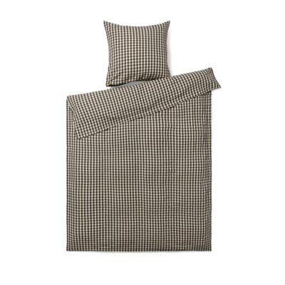 JUNA sengetøj 140x220 cm - 100% økologisk bomuld - Bæk&Bølge sort