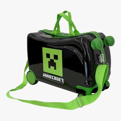 Minecraft Ride On Kuffert 25L, Grøn/Sort