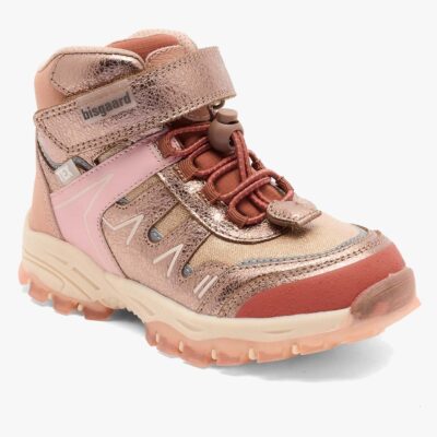 Bisgaard Madison Tex Vandtæt Sneakers Mid, Rose Gold, 28