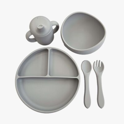 Summerville Spisesæt 5 Dele, Silver Grey
