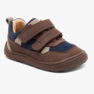 Bisgaard Elroy Barefoot Sneakers, Dark Brown, 24