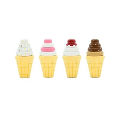 MaMaMeMo Legemad i Træ - Vaffelis - Assorteret