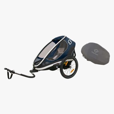 Hamax Outback One Reclining Cykelanhænger 2019 inkl. Opbevaringsbetræk, Navy/White