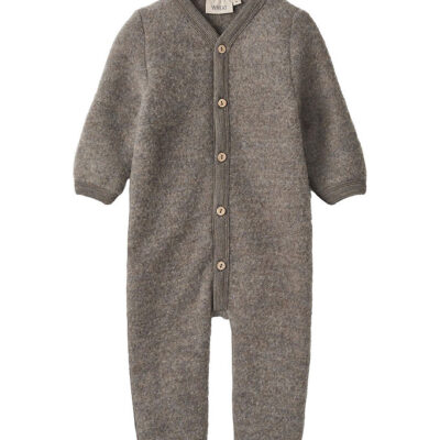 Wheat Køredragt - Uldfleece - Levi - Brown Melange