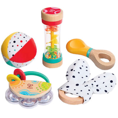 Hape Aktivitetslegetøj - 5 In 1 Baby Sensory Set