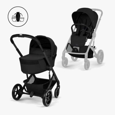 Cybex BALIOS S Lux Duovogn inkl Fold Cot, Moon Black