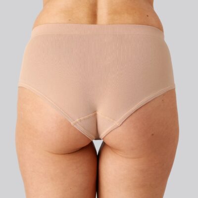Bambus seamless tai trusse i beige til damer