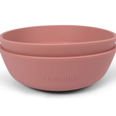 Silikone skål 2 pak - Rose