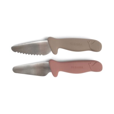 Knivsæt til børn - 2-pak - Warm Grey + Rose
