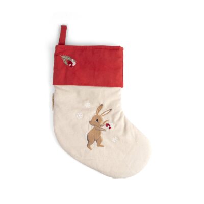Broderet sok - Wonderful Winter - Hare