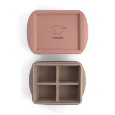 Frysebakke til babymad 4x65 ml - 2-pak - Rose Mix