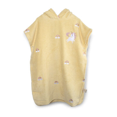 Badeponcho m. broderi GOTS Unicorn Shores