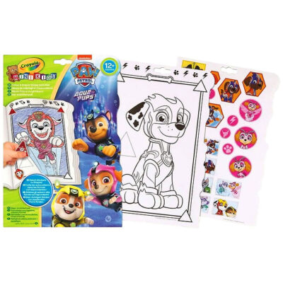Crayola Malebog - Mini Kids - Paw Patrol - Aqua Pups