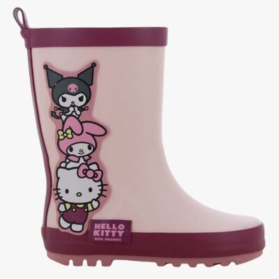 Hello Kitty Gummistøvler, Light Pink/Pink, 29