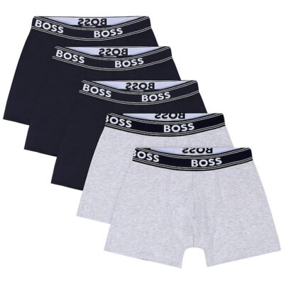BOSS Boxershorts - 5-pak - Navy/Gråmeleret