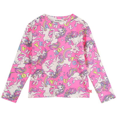 Billieblush Bluse - Pink m. Enhjørninger
