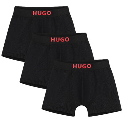 HUGO Boxershorts - 3-pak - Sort m. Logo