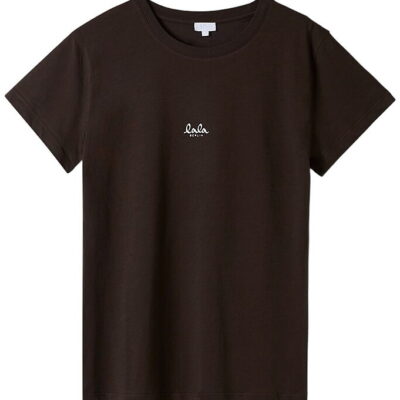 Lala Berlin T-shirt - Brun/Hvid m. Logo