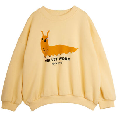 Mini Rodini Sweatshirt - Velvet worm - Yellow