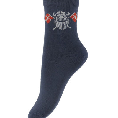 Danefæ Strømper - Bambus - DaneDanmark - Dark Grey Blue FlagErik