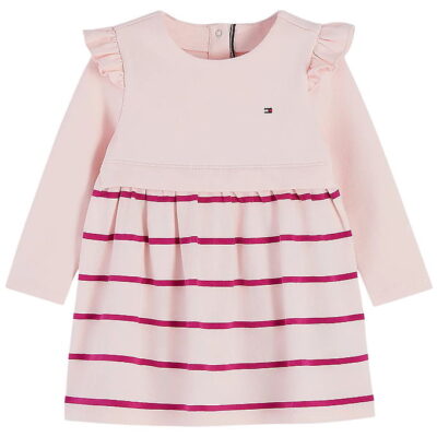 Tommy Hilfiger Kjole - Essential - Whimsy Pink Stripe
