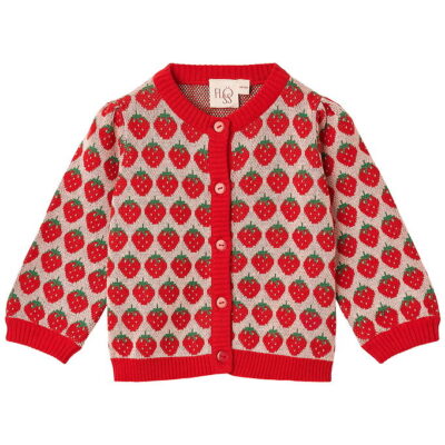 Flöss Cardigan - Strik - Line - Blossom Pink Berry