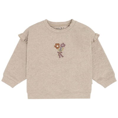 Hust and Claire Sweatshirt - HCSara - Biscuit m. Blomster