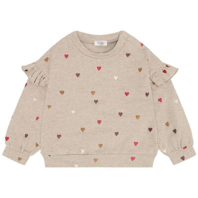 Hust and Claire Sweatshirt - HcSicillia Heartbeat - Biscuit m. H