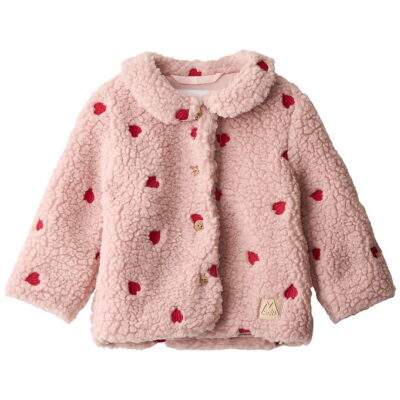 Molo Fleecejakke - Ursula - Red Hearts Soft