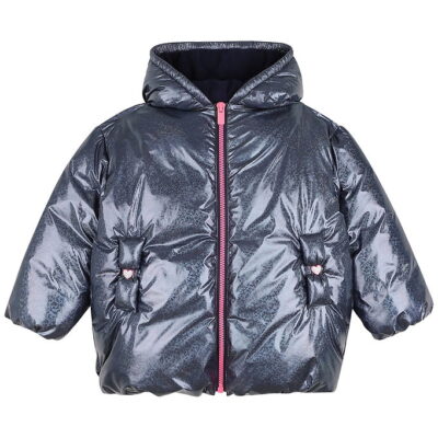 Billieblush Dynejakke - Navy m. Glimmer