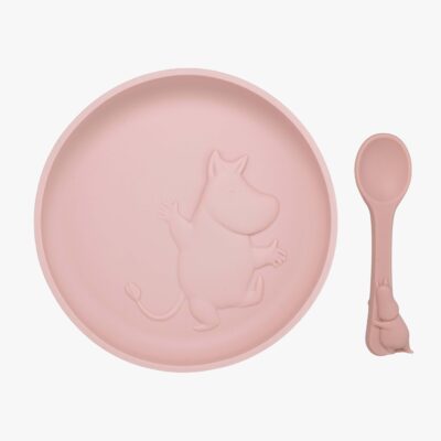 Mumitroldene Spisesæt Silikone, Rosehip Pink
