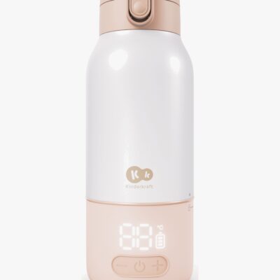 Kinderkraft Gaja Bærbar Flaskevarmer 2-in-1 Termokande, Beige