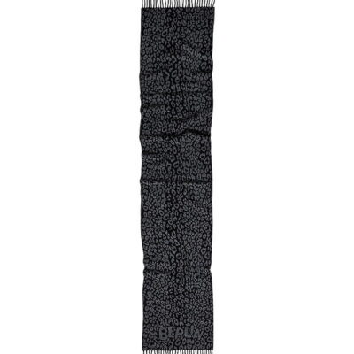 Lala Berlin Tørklæde - Uld - 180x38 cm - Black Leo