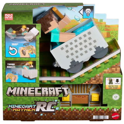 Minecraft Fjernstyret Bil - RC Steve m. Minecraft Wagon
