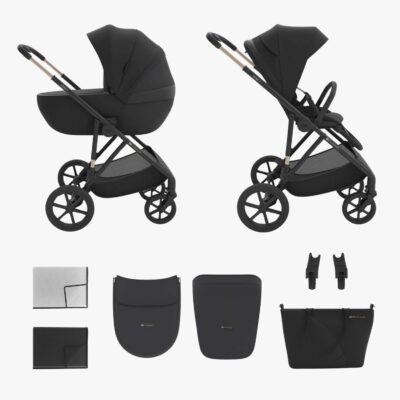 Kinderkraft Prime 3 2-i-1 Duovogn, Venezian Black