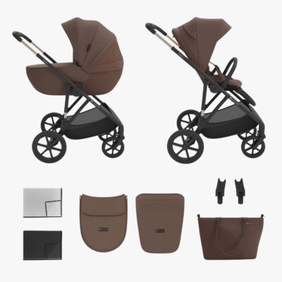 Kinderkraft Prime 3 2-i-1 Duovogn, Velvet Mocca