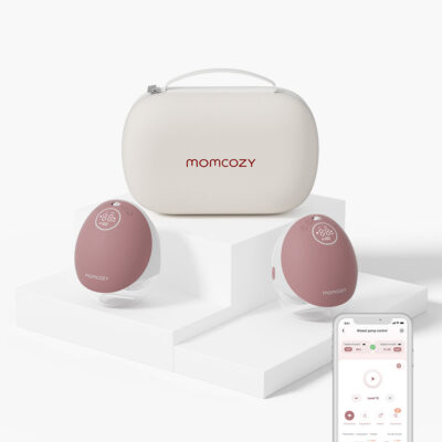 Momcozy M9 Dobbelt Bærbar Brystpumpe - Rød