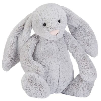 Jellycat Bamse - Really Big - 67x31 cm - Bashful Silver Bunny