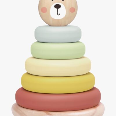 Tooky Toy Bjørn Stabeltårn, Multifarvet