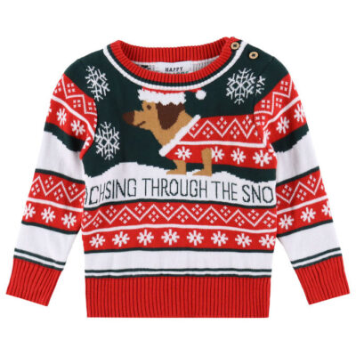 Jule-Sweaters Bluse - Strik - The Sausage Dog Christmas Sweater