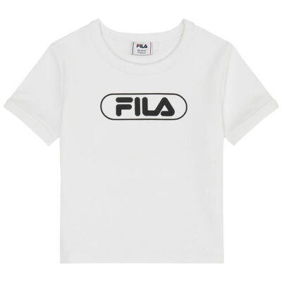 Fila T-shirt - Ceranova Cropped Slim - Bright White m. Logo
