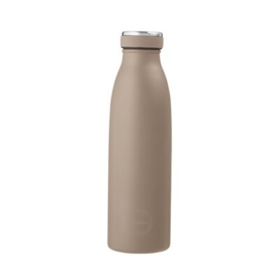 Aya&ida, Drinking Bottle, Drikkeflaske Med Låg, 500 Ml, Dusty Brown